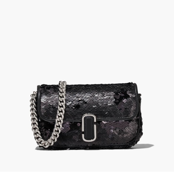 MARC JACOBS Black Sequin The Sequin J Bag - Picture 4 of 15